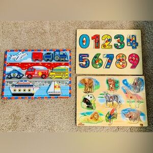 Colorful Wooden Puzzle Set for Kids